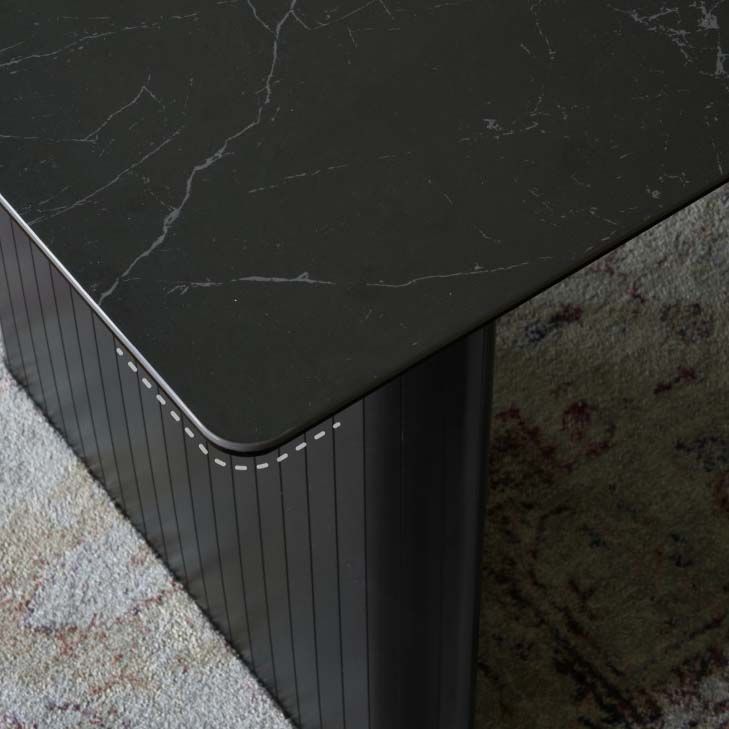 Modern Style Dining Sintered Stone Table Dining Rectangle Table for Home Use