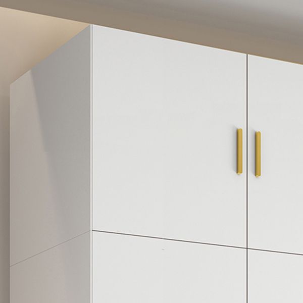Modern Wooden Wardrobe White Colour Soft Close Drawer Wardrobe Closet for Home