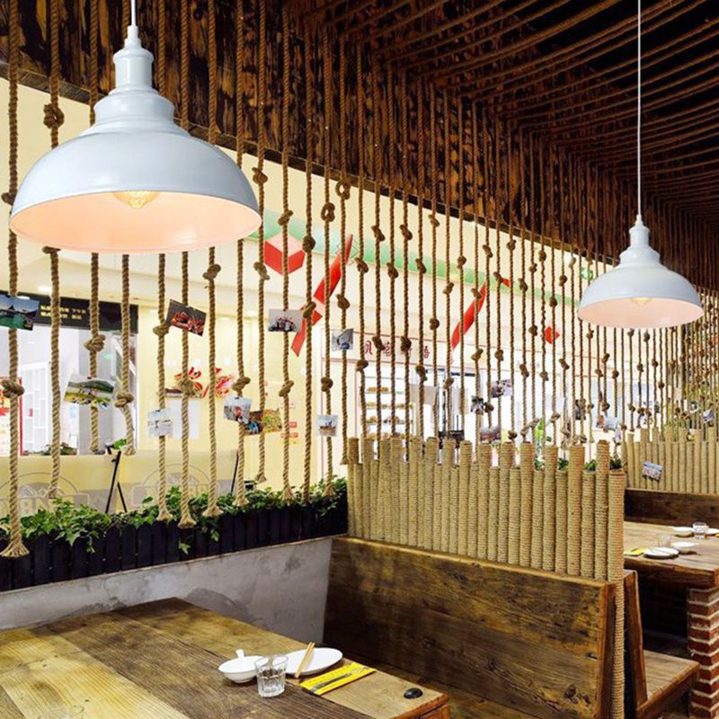 1 Luci da soffitto a forma di cupola a forma di luce in stile industriale lampade sospese in metallo per il ristorante