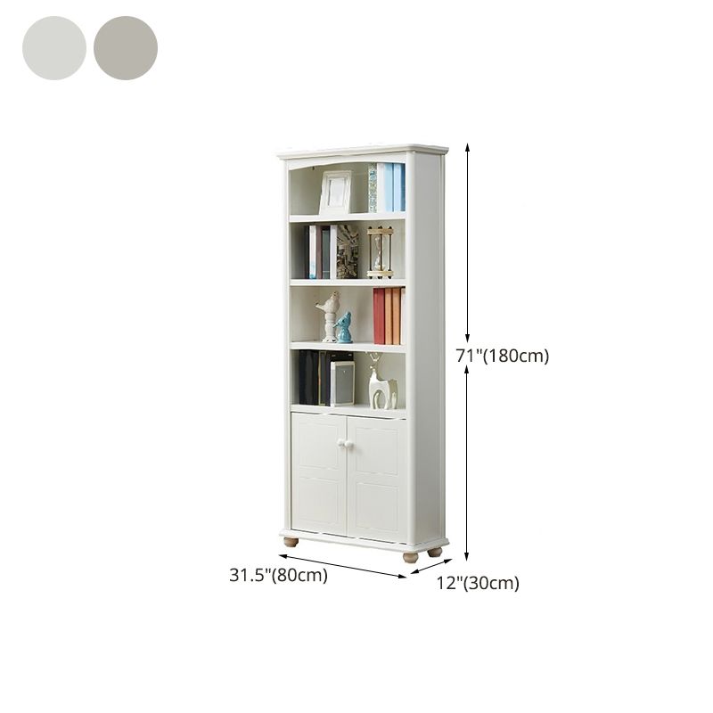 Modern Style Bookcase Engineer Wood Closed Back Bookshelf for Home Office