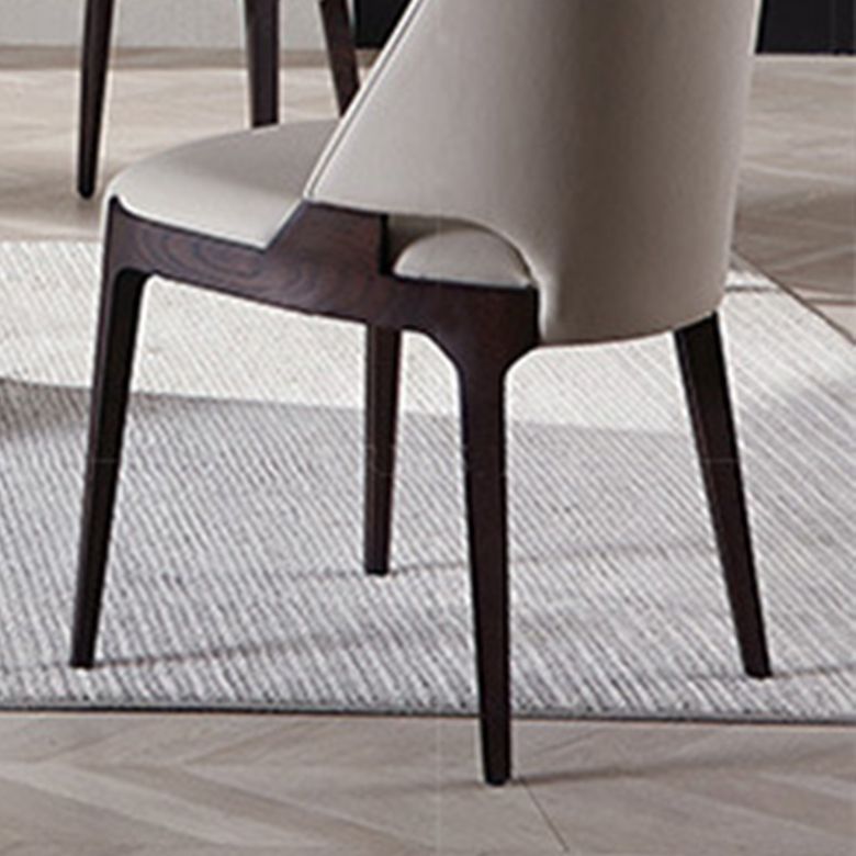 Dining Room Upholstered Side Chair Industrial Parsons Armless Chair