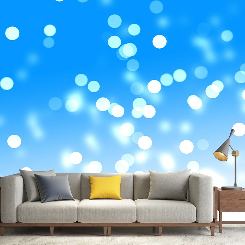 Blurry Pattern Mural Modern Style Stain Resistant Decorative Wall Art for Home