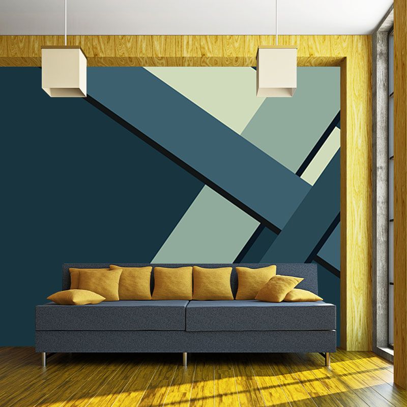 Decorative Illustration Mural Wallpaper Geometry Indoor Wall Mural