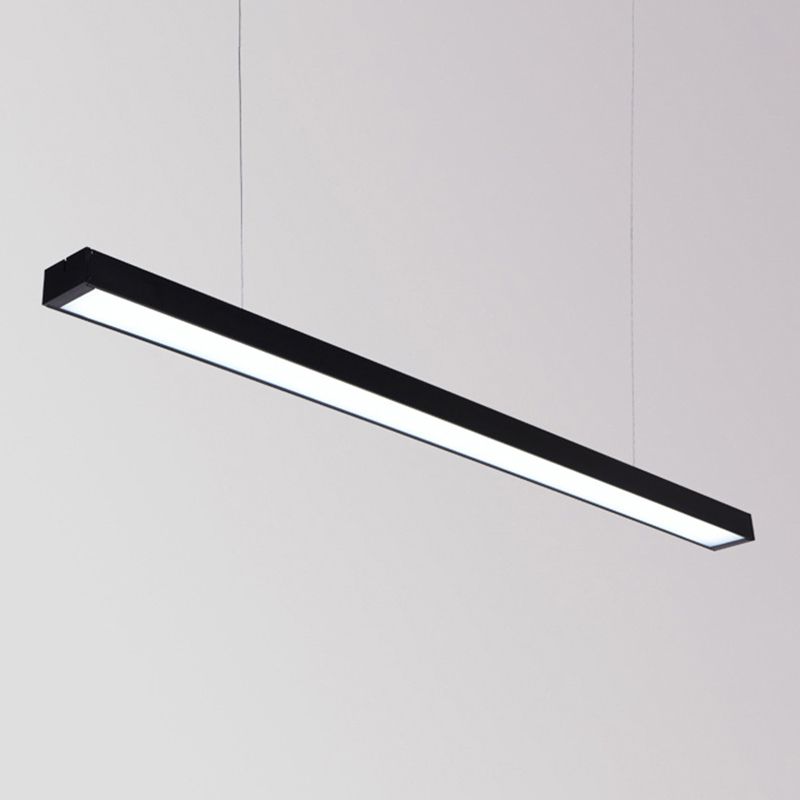 Luce del soffitto a sospensione di metallo rettangolare Modern Aione per l'illuminazione a sospensione per ufficio