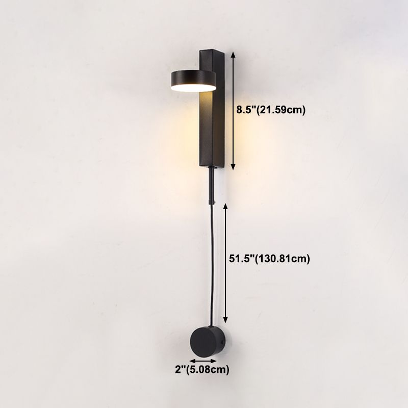 Nordic Style Metal Wall Light Geometric Rotatable LED Wall Sconce for Living Room