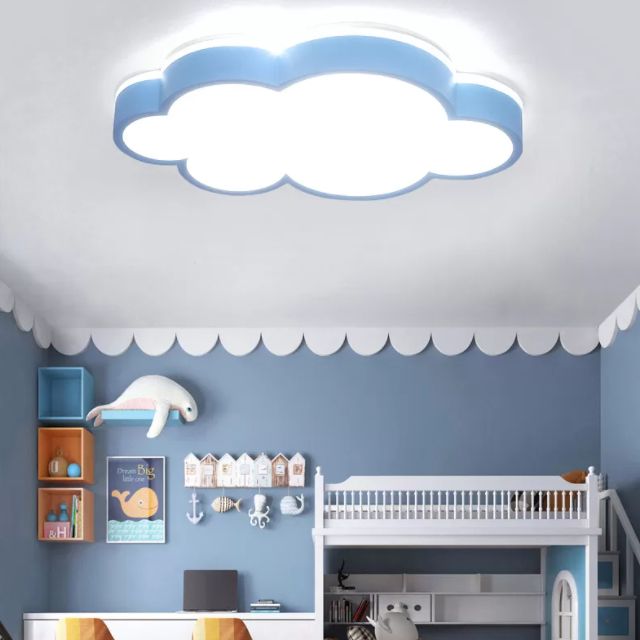 LED Bedroom Flush Ceiling Light Nordic Style Flush Mount Ceiling Light with Cloud Acrylic Shade