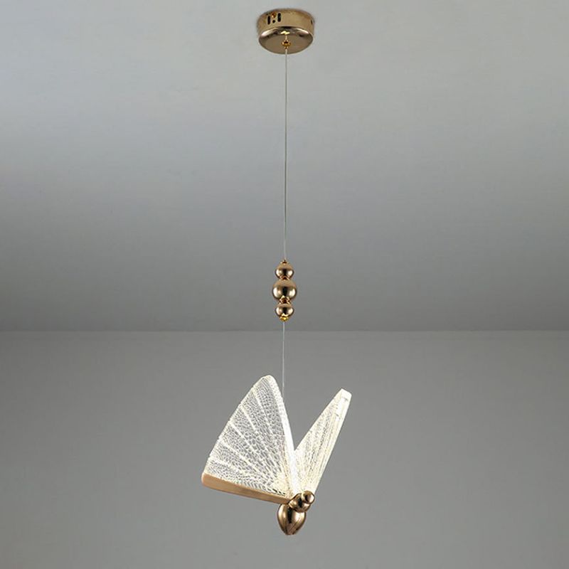 Moderne minimalistische stijl vlindervormige hangende hanglampen 2 lichten hanglichtkit met acrylschaduw