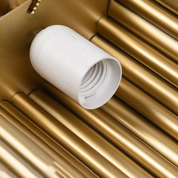 Modern Luxury Geometric Wall Lamp Iron 2-Light Wall Light in Gold