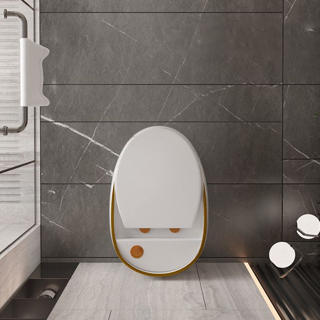 Siphon Jet Porcelain Toilet One Piece Toilet Floor Mounted Toilet Bowl