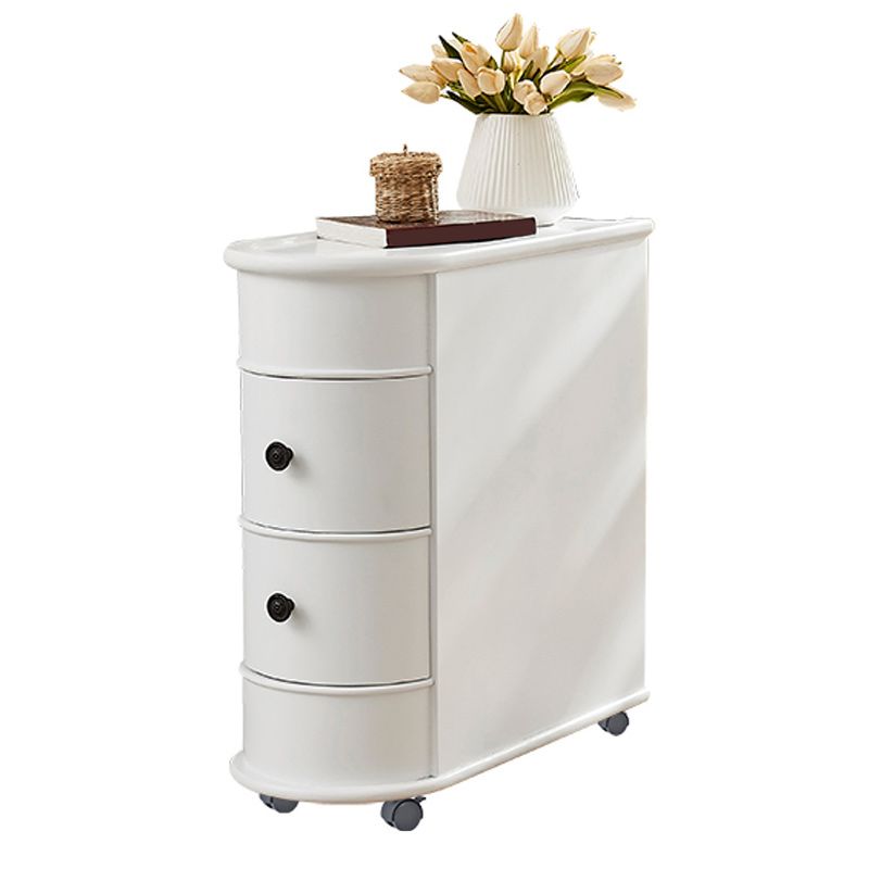 2-Drawer Wood Side Table North European Geometric Corner Table