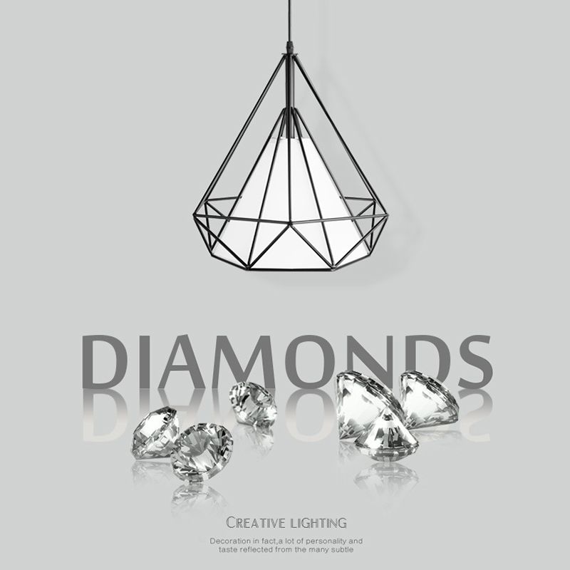 1-light Modern Simplicity Style Hanging Light Metal Cage Design Fabric Shade Suspension Lighting Fixture for Kitchen