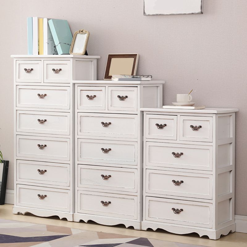 Nautical Bedroom Vertical Storage Chest Wooden Chest with Drawers