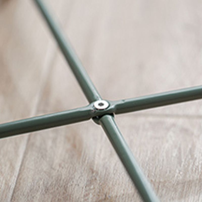 Scandinavian Living Room Round Sofa Side Table Metal Tray Top End Table