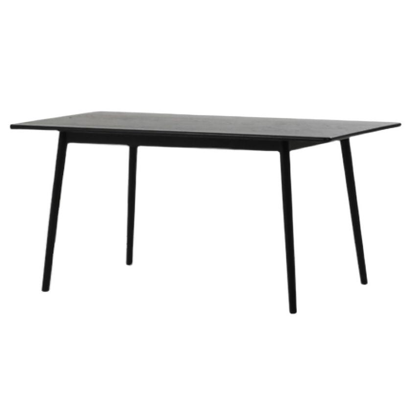 Rechthoek eigentijdse eetkamer tafel as massief houten tafel met 4 poten