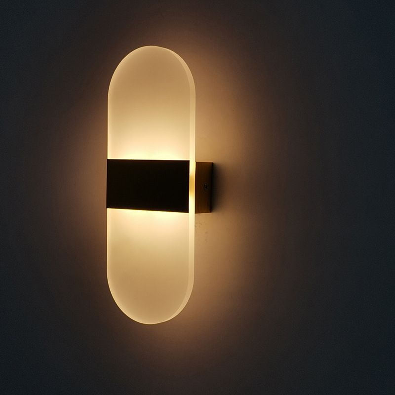 LED LED LED GEOMÉTRICA CONTAMÉTRICA Metal 1 Luz de pared de luz