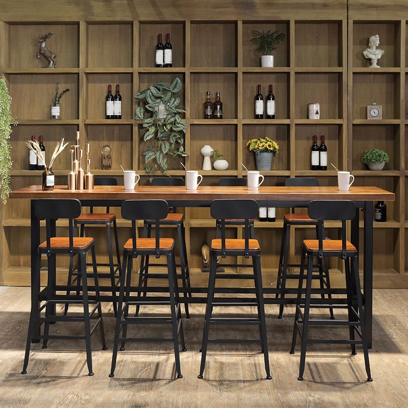 Contemporary Style Counter-height Stool Living Room Bar Stool with Metal Legs