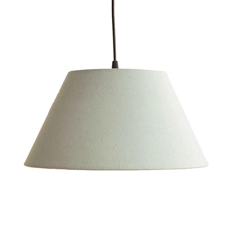 Lampada a ciondolo cono classico 1 Lampada appesa tessuto leggero in bianco/caffè/rosso rosa per soggiorno