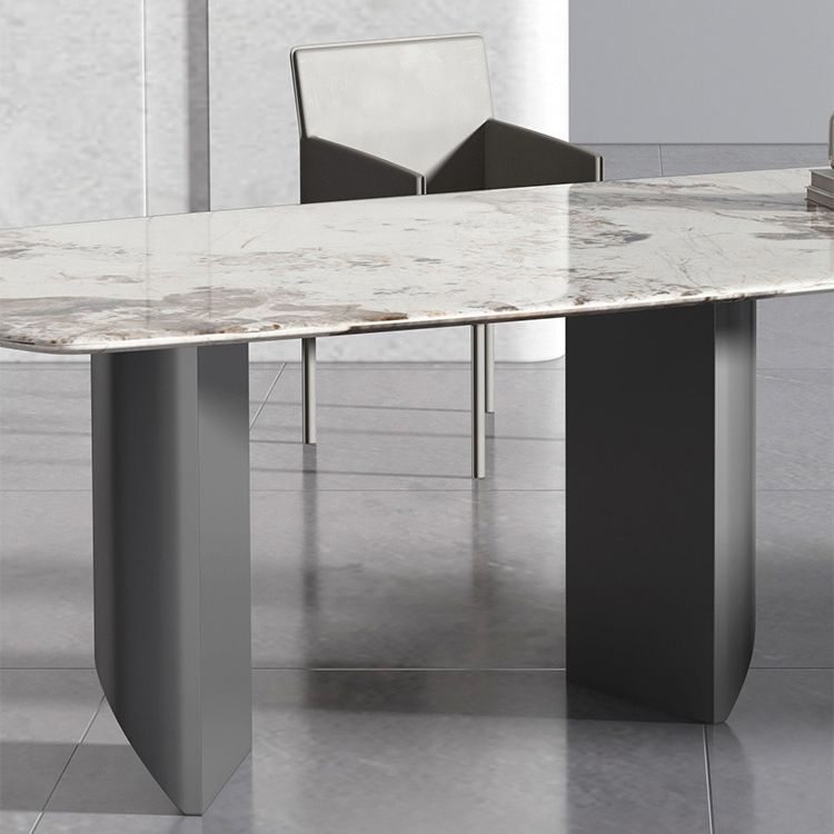 Glam Dinette Set with Leather Chairs 1/2/3 Pieces Glossy White Dining Table Set