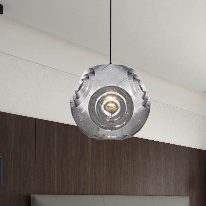 Globe Pendant Lighting Nordic Metal 1 Light Chrome/Gold/Rose Gold Hanging Ceiling Light, 11"/12.5"/15"W