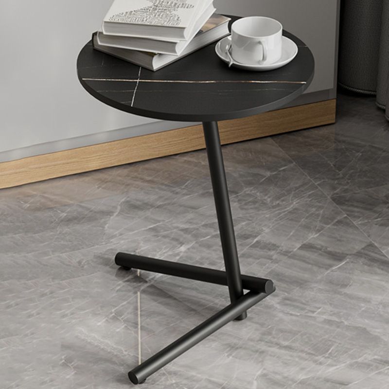 Pedestal Round End Table Minimalist Side End Table for Living Room