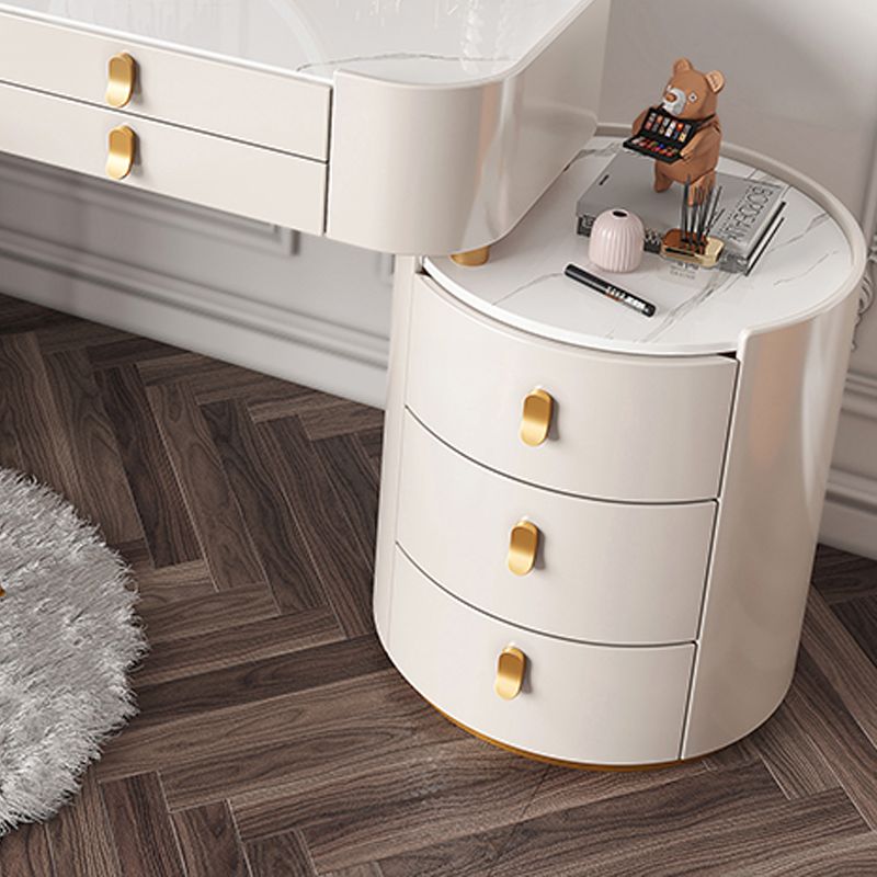 Lighted Mirror Makeup Vanity Desk Storage Box Makeup Vanity Set with Drawer