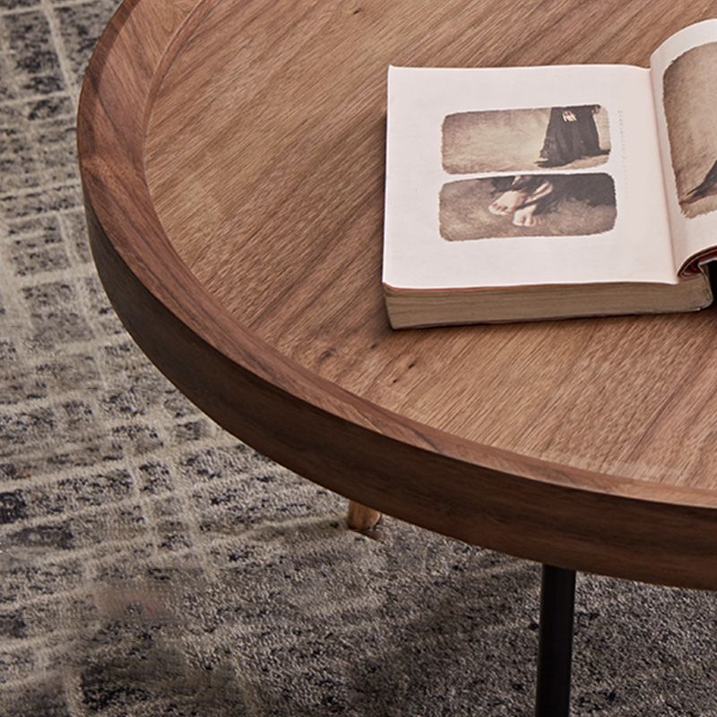 Contemporary Coffee Table Wooden Brown Coffee Cocktail Table