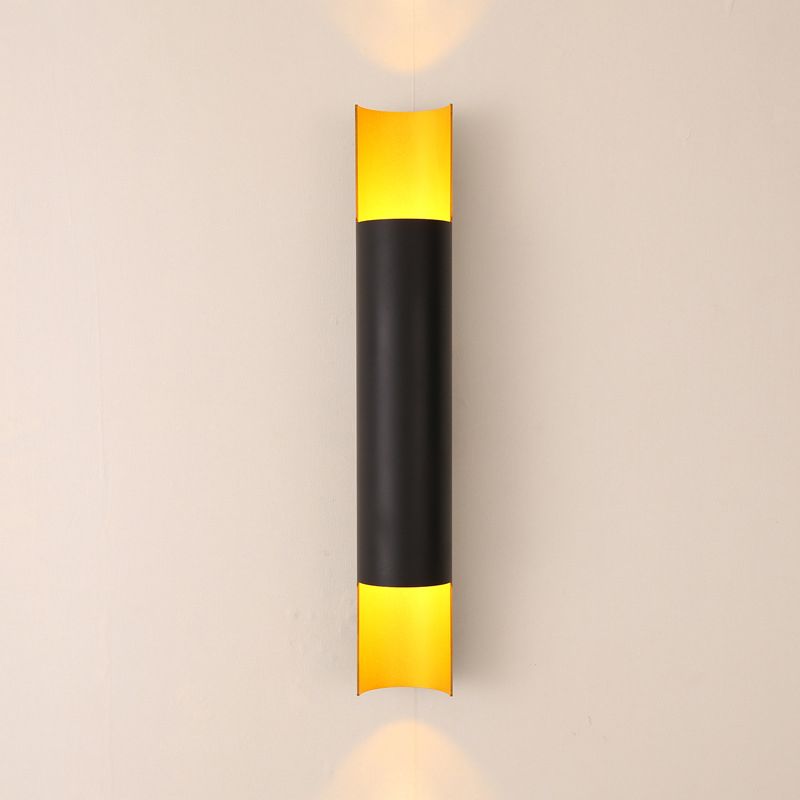 Lampada da parete interna nera e dorata in moderna luce in alluminio in alluminio in alluminio