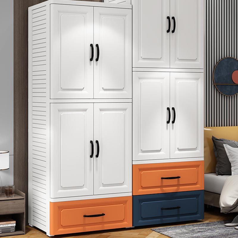 Contemporary Wardrobe Closet Plastic Wardrobe Cabinet with Legs