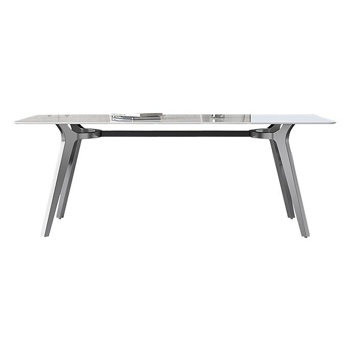 Luxury Sintered Stone Top Table Rectangle Table with 4 Legs for Restaurant