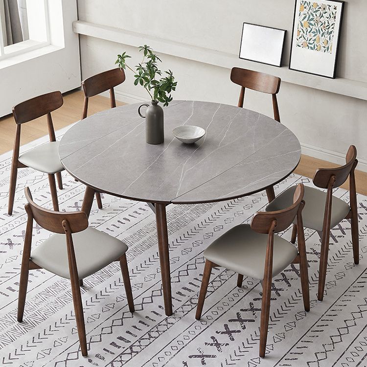 Modern Stone Dining Table 4 Ash Legs Dining Table for Dining Room