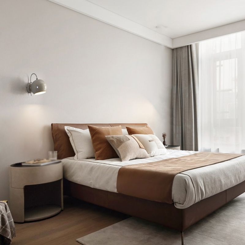 Metal Dome Shape Wall Sconce Modern Style 1 Light Wall Light Sconce