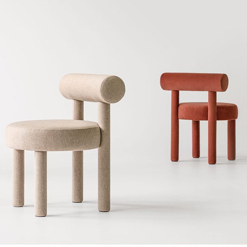 Upholstered Velvet Dining Side Chair Contemporary Indoor Dining Chair