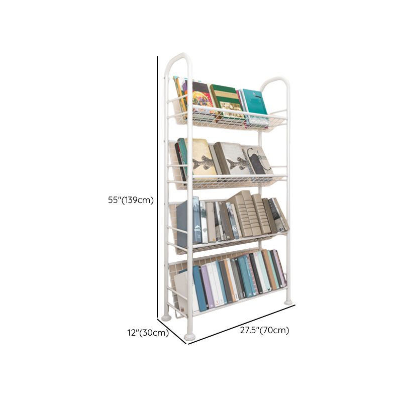 Shelves Included Standard Bookshelf Metal Contemporary Bookcase