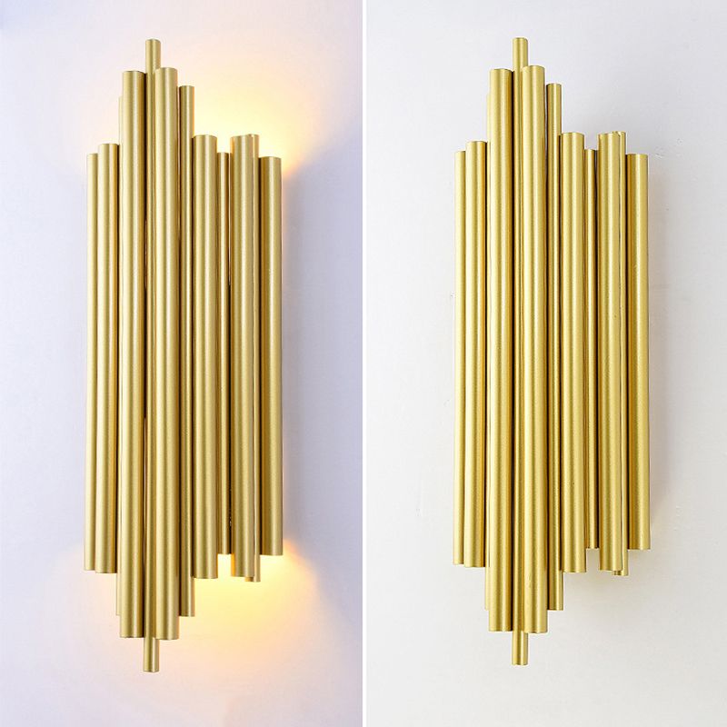 Gouden wandlamp met 4 licht in moderne creatieve stijl smeedijzeren stagger wandlicht