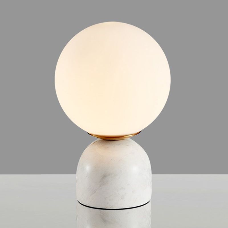 1 lampe de table de nuit géométrique légère les lampes de table en verre de style moderne