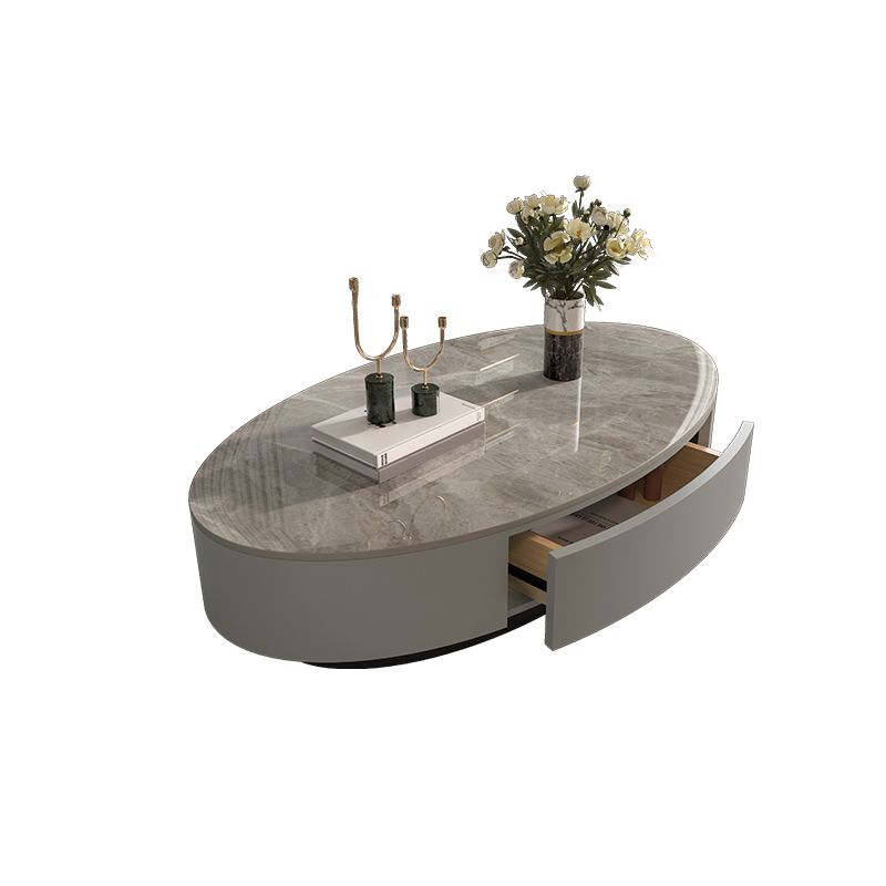 Glam Pedestal Coffee Cocktail Table Frame Slate Coffee Table for Home