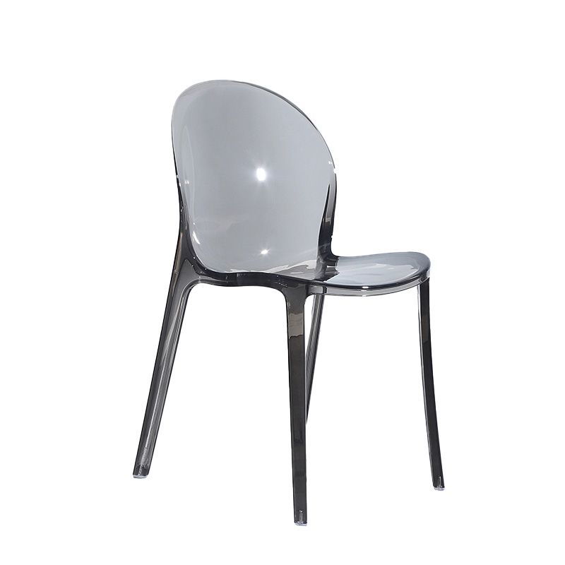Contemporary Kitchen Dining Side Chair Plastic Stack Parsons Chair