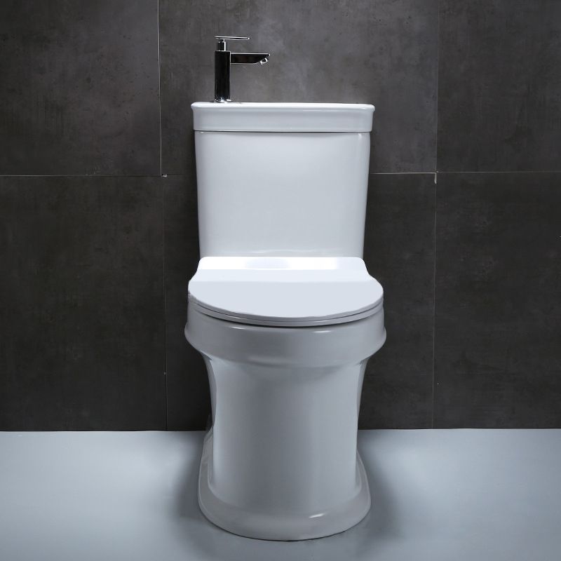 Floor Mounted Toilet One-Piece Toilet Modern Siphon Jet Flush Toilet