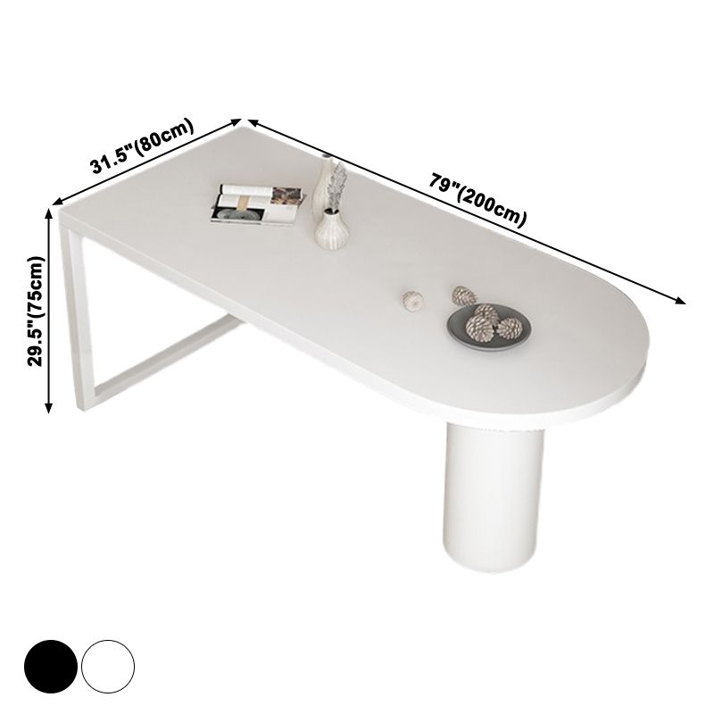 Solid Wood Contemporary Free Form Dining Table Wood Top Table for Dining Room