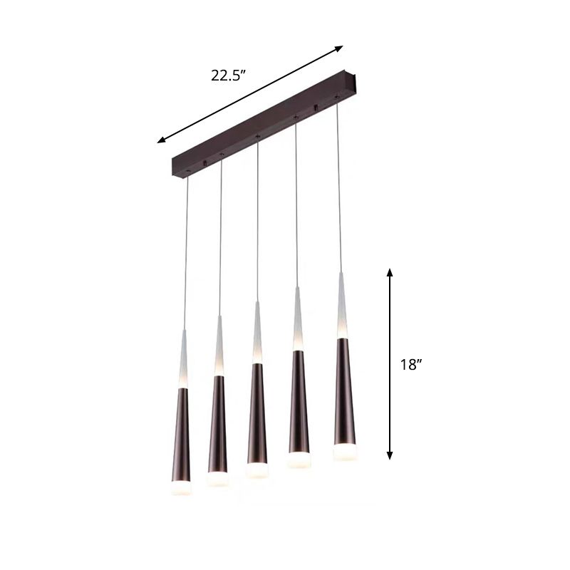 1/5/6 LUMIÈRES PROSDANT PRENDANT LUMIÈRE APPICILEMENT SIMPLE MÉTAL SILLE / BRORN PENDANT LAM