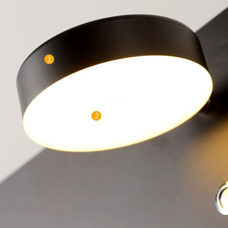 Moderne rotatable LED -Krankenbettlampe USB -Ladeanschluss Design Einfachheit Lichter mit Telefonhalter