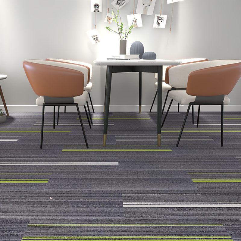 Loose Lay Carpet Tiles Ombre Print Fade Resistant Carpet Tiles