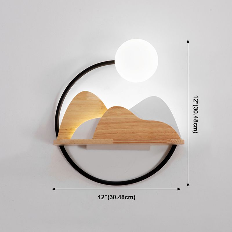 Schwarze Kugelleuchten Leuchten moderner Metall 2 Leuchten Wandmontagelampe