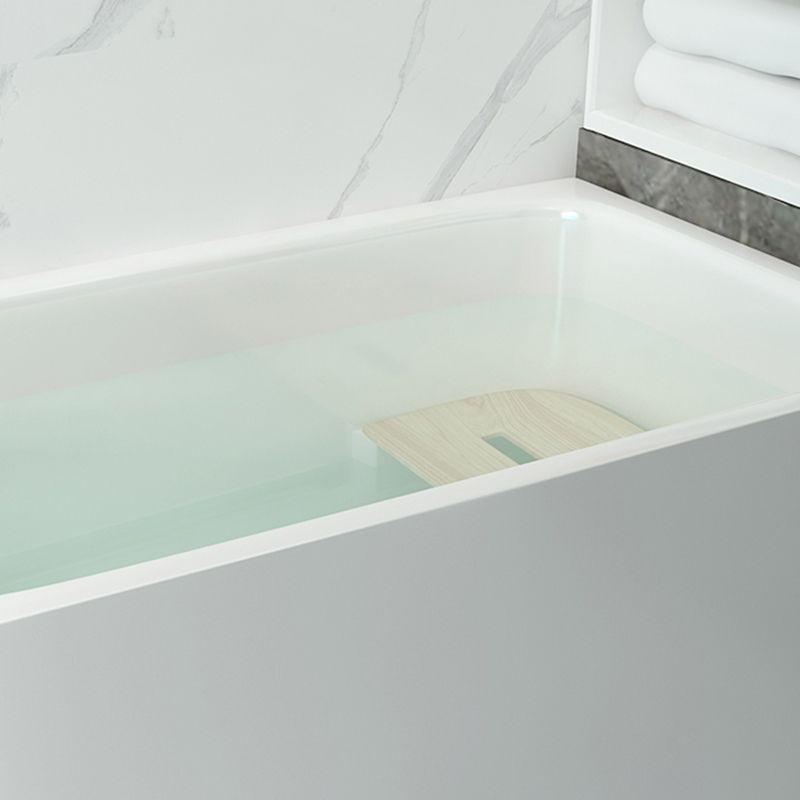 Modern Style Apron Front Bathtub Rectangular Acrylic Bathroom Bathtub