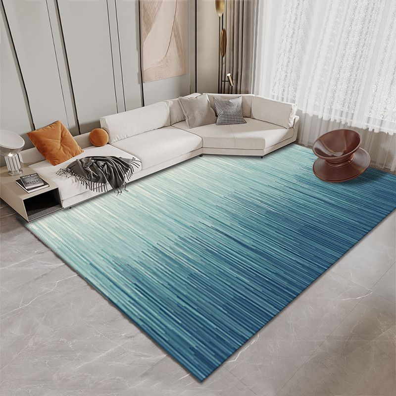 Casual Flowing Swirls Pattern Rug Polyester Area Carpet Pet Friendly Indoor Carpet for Living Room