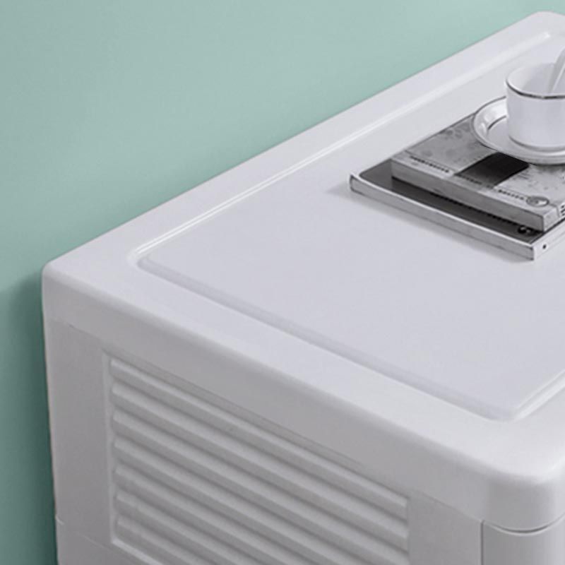 Plastic Storage Cabinet with Drawer Modern Wardrobe Armoire for Bedroom