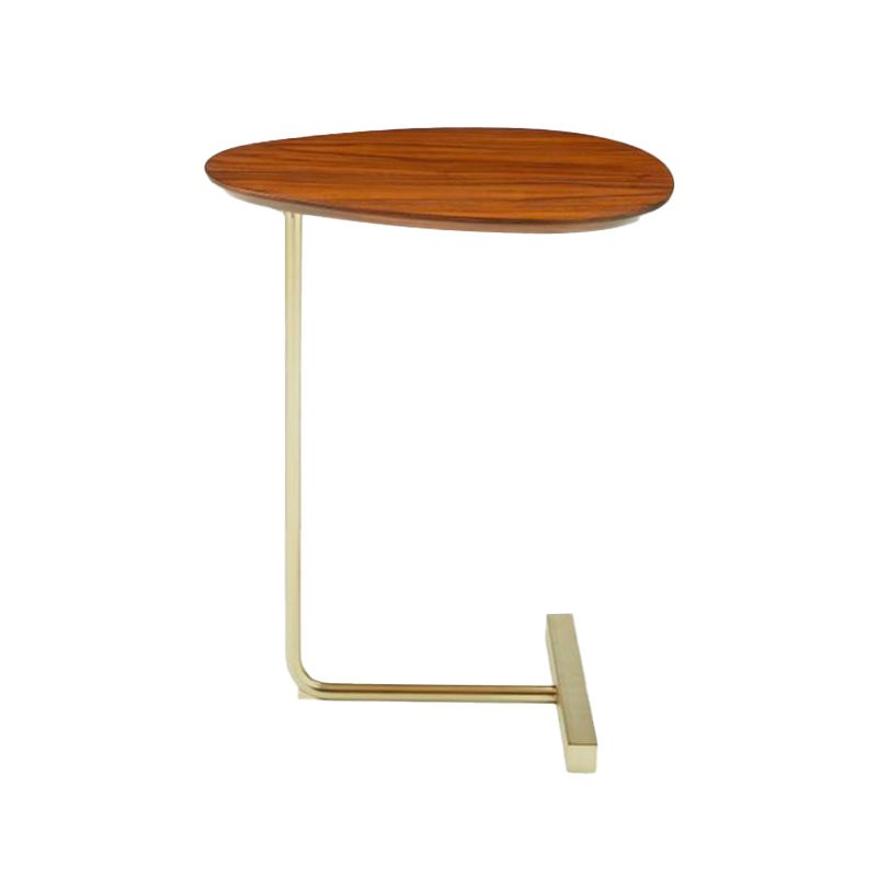 Modern C Corner Table Solid Wood Side End Table for Living Room