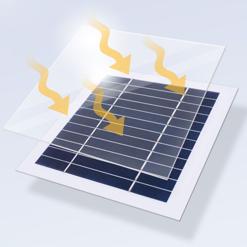 Modern Minimalist LED Solar Lighting Fixture with Acrylic Shade for Garden