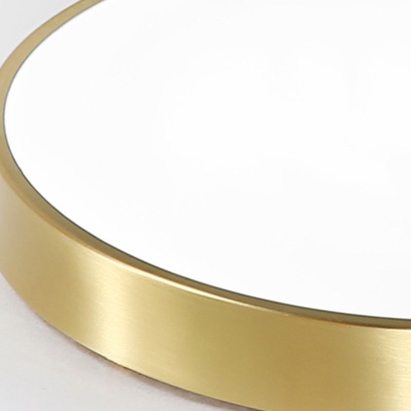 Lampada da soffitto geometrica in stile moderno nordico Lampada da incasso in rame a 1 luce per camera da letto