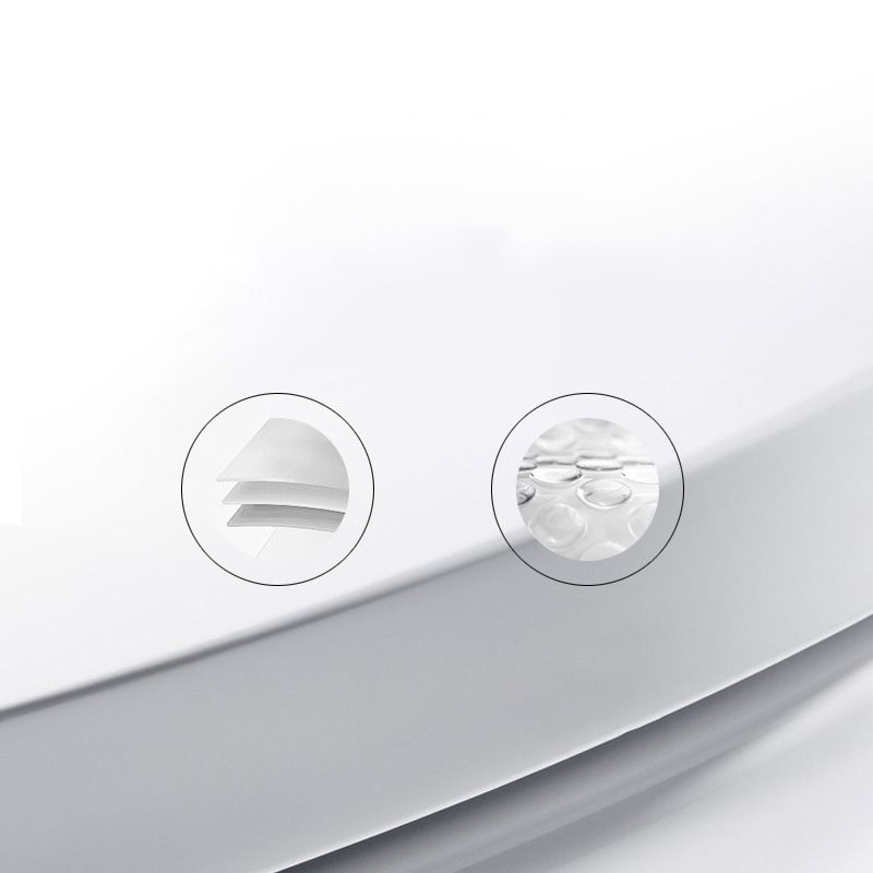 Contemporary Wall Hung Toilet Bowl Polished Finish Toilet with Glazed Surface